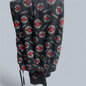 NBA  Black and Red Raptors PJ Pants